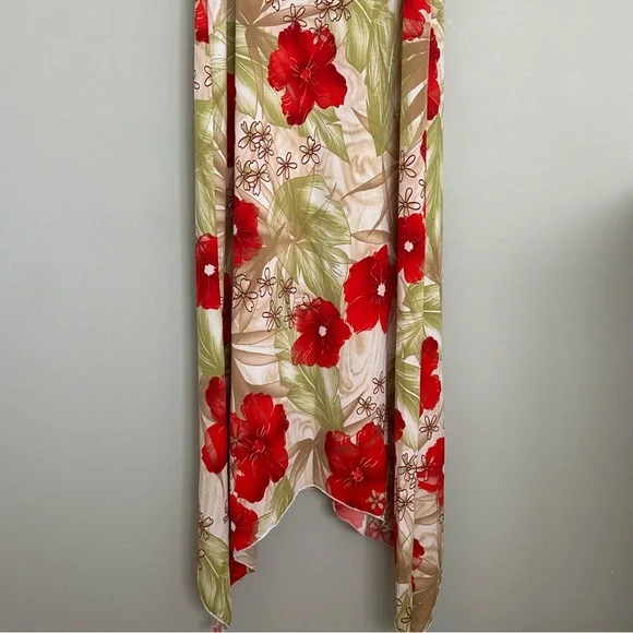 Vintage Sirens Floral Slip Dress with Pink and Green Accents - Picture 7 of 10
